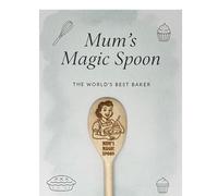 Engraved Wooden Spoon Baking Gift - “Mum’s Magic Spoon” Baking Keepsake for Mum, Retro Kitchen Utensil for Mother’s Day, Birthday or Christmas - Funny Sentimental Gift for Bakers