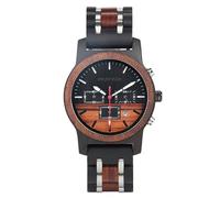 Engraved Wooden Watch For Men Birthday Anniversary Personalized Watch,Men's Zebra Wooden Quartz Watch Lightweight Handmade Casual Wristwatches With Gift Box,for Boyfriend My Man Fiancé Husband(Black r