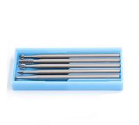 Engraving Bits Set, 6 Pieces Professional Tungsten Steel Rotary Cutters Blades with 2.35 Shank for Carving, Milling and Drilling (Medium)