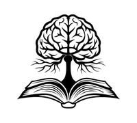 Engraving Decals Brain Tree Book symbolizing Knowledge Growth and Learning Potential 67.2x73.1cm Easy Installation Black