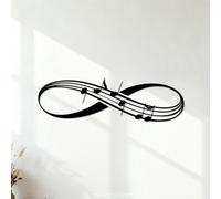 Engraving Decals Infinity Symbols Music Symbols Music 49.1x164.9cm Can Modify and add Information Black
