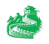 Engraving Decals Innovative Designs of Iconic Global Landmarks 42x46cm Do not Damage The Wall Surface Green