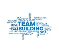 Engraving Decals Team Building Teamwork Work Business Office Room 45x75.6cm Removable Without Leaving Glue Blue