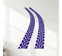 Engraving Decals Tire Tracks Tire Tracks 42x64.4cm Personalized Customization DarkBlue
