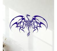 Engraving Decals Tribal Monsters Dragon Baby Magic Animals Anime Comics 54.6x87.2cm It Won't Fall Off DarkBlue