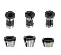 Engraving Machine Adapter Kit Features Six Router Bit Collet Chucks Compatible with Various Sizes Including 6/8/6 35mm