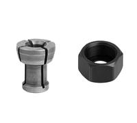 Engraving Machine Chuck M17*1 Nut, Reducer Engraving Bit Router Converter Holding Accessories for Replacement(6.35mm)