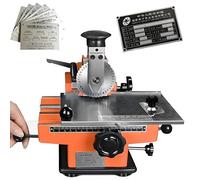 Engraving Machine for Sign, Metal Nameplate & Dog Tag ID Card Label with Semi-Automatic Desktop Operation, Precision 3mm Tool for Home or Business Use