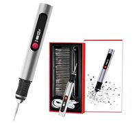 Engraving Machine on The Go, Small Electric Pen, Rechargeable USB, All-in-One DIY Rotary Engraver with 30 Bits