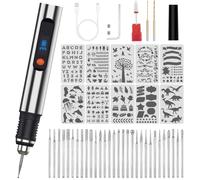 Engraving Pen 30pcs Set (Including Grinding Drill Bit), The Ultimate Wireless Portable Engraving Machine for Artists and Enthusiasts, Suitable for Beginners