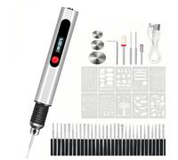 Engraving Pen - Cordless Etching Pen | Engraver Pens Rotary Tool, with 30 Bits, Beginner-Friendly Electric Engraver for 50+ Materials, Rechargeable Design for Artists