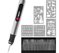 Engraving Pen, Cordless Portable Engraving Tool with 30 Bits, Electric Engraver for 50+ Materials, Rechargeable Design for Artists and DIY Creators