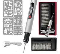 Engraving Pen - Ultimate Cordless Portable Engraving Tool with 30 Bits, Beginner-Friendly Electric Engraver for 50+ Materials, Rechargeable Design for Artists and DIY Creators