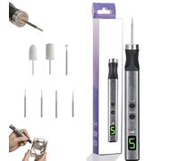Engraving Pen with 7 Interchangeable Heads, Customizer Engraving Pen with Interchangeable Heads, Rechargeable Cordless Electric Micro Engraver Pens, for Metal, Woods, Glass and Plastic (1pc)