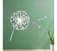 Engraving Stickers Abstract Flower Bud Dandelion Parachute 54.6x65.9cm Can Modify and add Information White