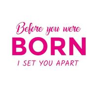 Engraving Stickers Bible Verse Before You were Born 57.6x96.3cm Self Adhesive Rosered