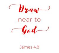 Engraving Stickers Biblical Phrase from Epistle of James 48 Draw 67.2x73cm Store Decoration Red