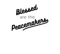 Engraving Stickers Biblical Phrase from Matthew 59 Blessed 49.2x60.2cm Multi Color Selection Black