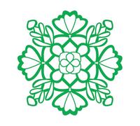 Engraving Stickers Infinite Circles Adult Mandala 67.2x67.2cm Easy Installation Green