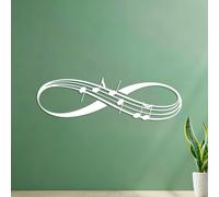 Engraving Stickers Infinity Symbols Music Symbols Music 49.1x164.9cm Personalized Customization White