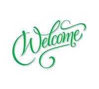 Engraving Stickers Sweet Home Welcome Living 48x73.1cm Glass Stickers Green