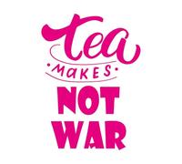 Engraving Stickers Tea Time Kitchen Phrase Home Dining Room 34x46.7cm Do not Damage The Wall Surface Rosered