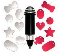 Engraving Tip Tool for Cricut Joy, with 2 Color & 7 Lovely Blank Tags, Shape of Dog Bone, Heart, Circle, Star, Fish, Oval, Rectangle