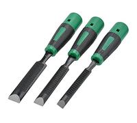 Engraving Wood Chisel Set, 3 PCS Chrome Vanadium Steel Wood Chisels Set with Anti Slip Grip, Woodworking Chisel Sets Tool, for Men Dad Husband(Size:3 Set) (3 Set)