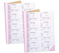 Engrowtic 2 Pcs Tardy Slip Book with Carbonless Duplicates 400 (3.89 x 2.92 Inch) Tardy Slips Per Book Easy Removal Tear Carbonless Form Register Copy Books for School Recording Student Late Arrivals