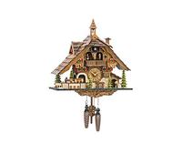 Engstler Quartz Cuckoo Clock Black Forest House with Moving Train, with Music EN 48110 QMT