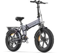 ENGWE EP-2 PRO Electric Bike Folding E-bike, 20"×4.0" Fat Tire, 7-Speed Electric Bicycle, 48V 13Ah Removable, E-bike for All Terrain & MTB & Beach & Snow (GREY.)