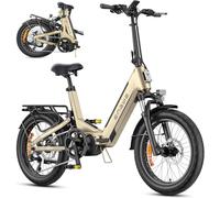 ENGWE L20 3.0 Pro Electric Bicyle with APP&IOT, 48V 15Ah E-Bike with Battery Range up to 160km, Torque Sensor and Hydraulic Brake, 20 * 3.0 Tyres, Fully charged in 2H (GOLD)