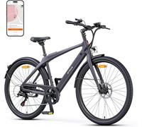 ENGWE Men's Electric Bike with 36V 10Ah Battery, E-Bike with Torque Support, 7-speed Gearbox with APP and Bluetooth, Internal Rotor Motor Up to 100km (N1 Air, Grey)