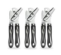 ENGYAS 3 Pcs Can Opener Manual tin Opener, Stainless Steel Bottle Opener, Easily Open Cans, Sharp Blade Smooth Edge Cut Jar openers for Seniors Kitchen Gadgets(3 pcs)
