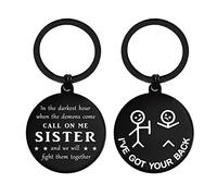 ENGZHI Best Friends Gifts for Women Birthday Christmas Graduation Gifts for Friendship Female, I've Got Your Back Keyring