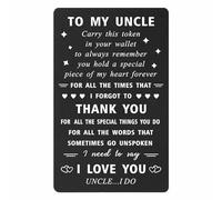 ENGZHI Best Uncle Gifts from Niece - Thank You for All The Special Things You Do - Love Gifts for My Uncle Birthday, Thank You Uncle Keepsake Wallet Card