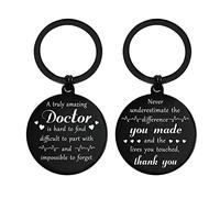 ENGZHI Doctor Gifts Doctor Keyring - Thank You Doctor - Cute Appreciation Retirement Gifts for Men Women