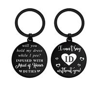 ENGZHI I Cant Say I Do Without You Gifts - Maid of Honor Gifts from the Bride, Bridesmaid Proposal Gifts Keyring for Wedding Day
