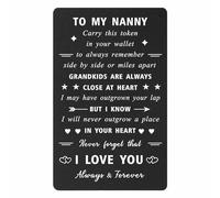 ENGZHI Nanny Gifts Grandmother Birthday Card - I Love You Grandma Wallet Card, Nanny Birthday Gifts, Christmas