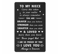 ENGZHI Niece Wallet Card - Proud of You Gifts for Her Niece, Love My Niece Birtdhay Card Adult, Christmas, Wedding Day Card