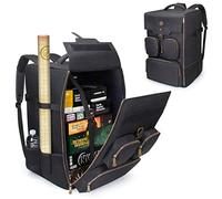 ENHANCE Board Game Backpack - Reinforced Rigid Board Game Storage with Padded Shoulder Straps, Carrying Handle, and Accessories Pockets for Dice, Cards, More - Fits and Protects Tabletop Adventures