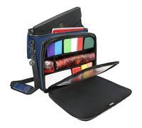 ENHANCE Collector's Edition MTG Bag Compatible with Deck Box, Top Loader Binder, Commander Deck & More TCG Accessories - TCG Travel Bag with Card Defender Screen, Customizable Interior (Dragon Blue)