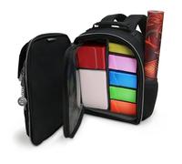 ENHANCE Collector's Edition Small Card Backpack - Card Defender Screen, Storage for Dice Bag, Deck Boxes - TCG Backpack with Playmat Holder, Compatible with Magic the Gathering & More (Dragon Black)