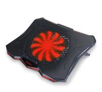 ENHANCE Cryogen 5 Gaming Laptop Cooling Stand - Laptop Cooler with 7 Adjustable Height Settings & Dual USB Port for 17 inch Laptops - 1 Ultra Quiet High Performance LED Laptop Fan 800 RPM - Red