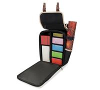 ENHANCE Designer Edition Compact MTG Backpack with Customizable Interior Fits Magic the Gathering, Lorcana & More - Accessory Pocket for Dice Bags, Booster Packs, Tag Trackers, Playmat Pocket (Black)