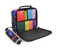 ENHANCE Designer Edition Compact MTG Bag Compatible with Magic the Gathering, Pokemon, Lorcana & more - Small Trading Card Bag with Customizable Interior & Shoulder Strap for Deck Boxes, Dice (Galaxy)