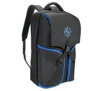 ENHANCE Gaming Laptop Backpack with Universal Console for PS4, PS5 and Computers - Arsenal Hardware Storage for Controllers, Headphones, Games, Mouse - Blue