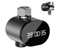 Enhance Hydraulic Led Shower Temperature Meter, Waterproof Temperature Gauge with Instant Digital Readout, Water Thermometer Monitor for Baby Bath Kitchen Bathroom, Ideal Home Essential