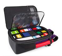 ENHANCE MTG Backpack - Collector's Edition TCG Backpack for Deck Boxes, Sleeved Cards, Playmats, MTG Accessories - Customizable Card Organization with Built-in Defender Screen (Dragon Purple)