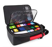 ENHANCE MTG Backpack - Collector's Edition TCG Backpack for Deck Boxes, Sleeved Cards, Playmats, MTG Accessories - Customizable Card Organization with Built-in Defender Screen (Dragon Black)